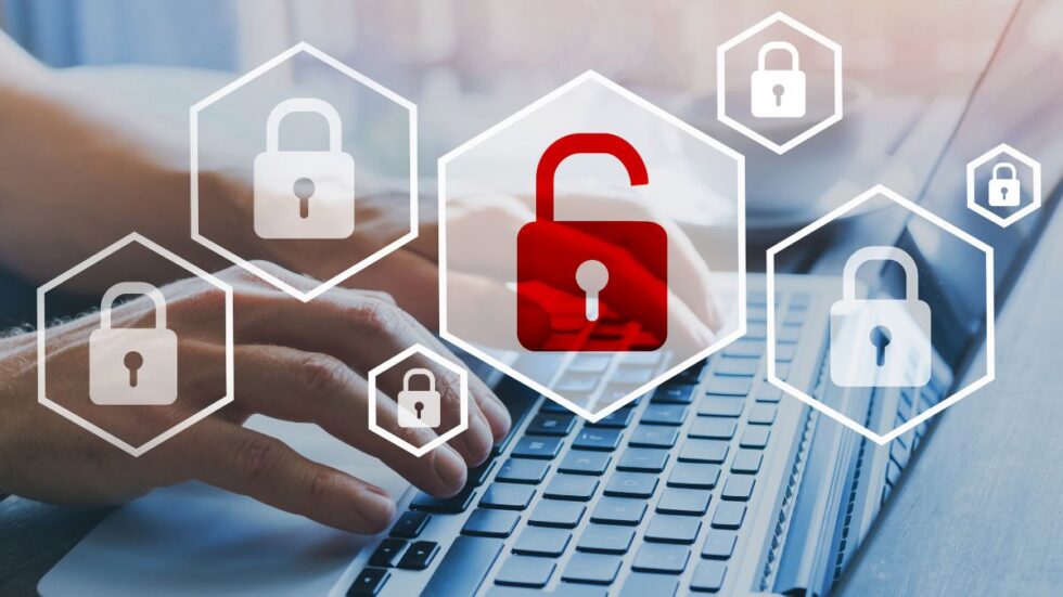 Person Typing On A Keyboard