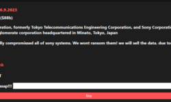 Original Demand of $2.5 Million from Sony, Updated to Indicate Sale of Data After Non-Payment