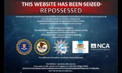 Law enforcement seizure notice on dispossessor.com says the website has been repossessed.