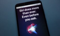 Image of iPhone with message, "Siri does more than ever. Even before you ask."